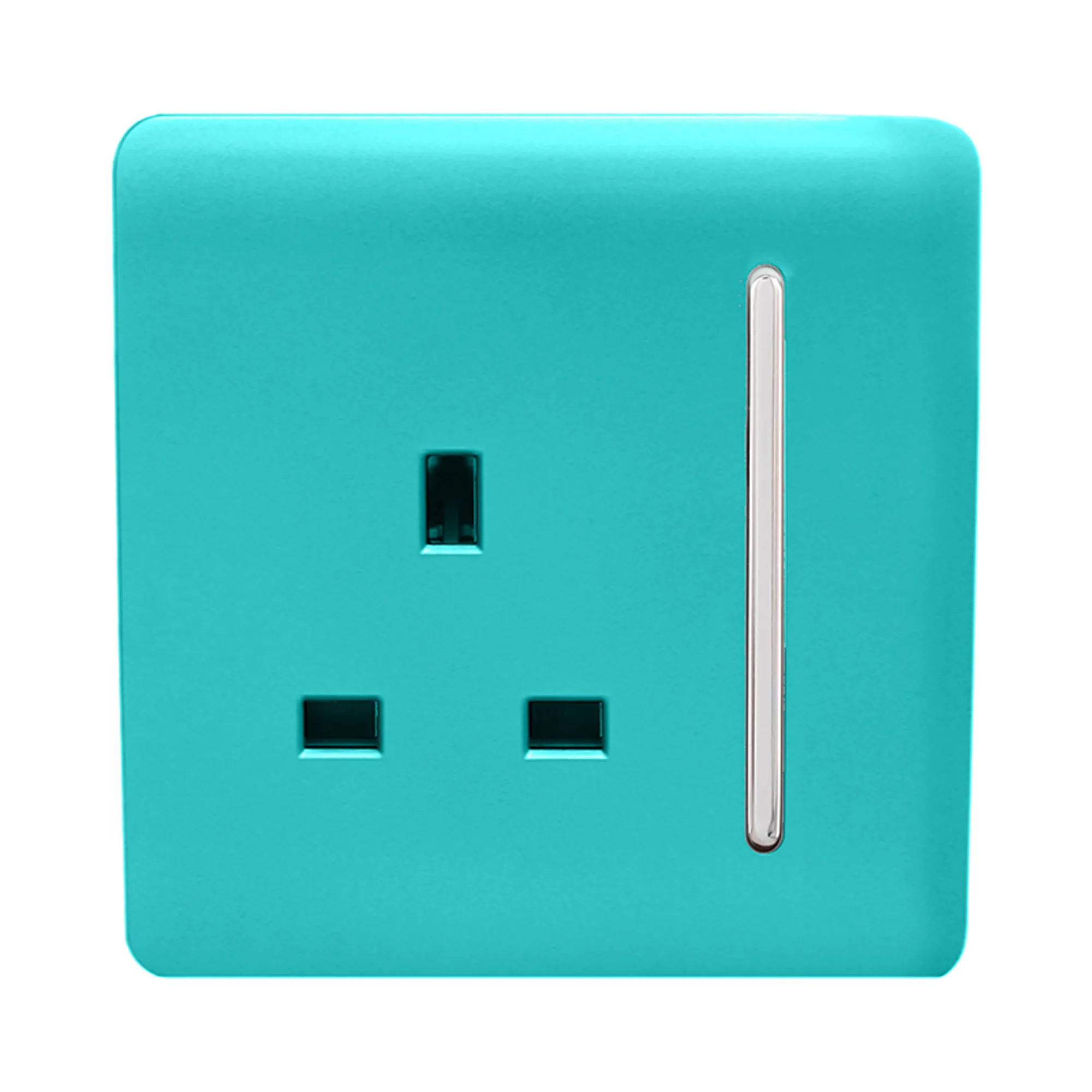 ART-SKT13BT  1 Gang 13Amp Switched Single Socket Bright Teal